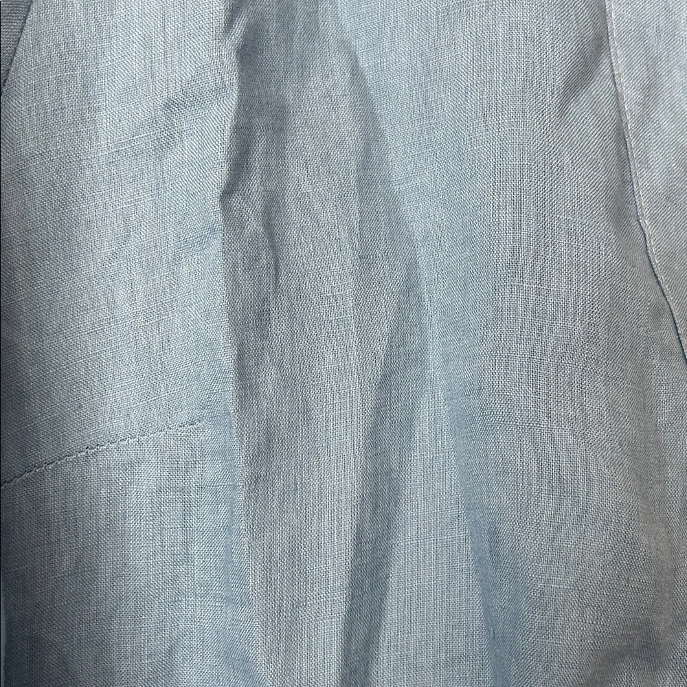 Veronica Beard Sky Blue Linen Long Sleeve Shirt Dress **Size 6** 🌸🌸 - Picture 6 of 6